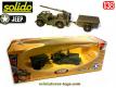 La Jeep Willys porteuse d'un canon sans recul en miniature par Solido au 1/38e