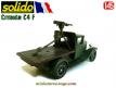 Le Citroën C4 F 1940 porte mitrailleuse Hotchkiss en miniature de Solido au 1/45e