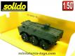 Le VAB 6x6 Renault vert avec une tourelle TA 20 en miniature de Solido au 1/50e