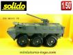 Le VAB 6x6 Renault vert avec une tourelle TA 20 en miniature de Solido au 1/50e