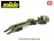 Le Berliet T 12 et sa remorque porte char miniature par Solido au 1/50e incomplet