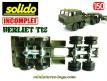 Le Berliet T 12 et sa remorque porte char miniature par Solido au 1/50e incomplet