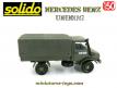 Le Mercedes Unimog U1300L bâché KFOR en miniature de Solido au 1/50e