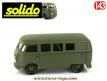 Le Combi Volkswagen type 2 militaire en miniature Solido au 1/43e