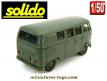 Le Combi Volkswagen militaire miniature Solido au 1/43e en état moyen