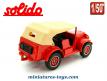 Le Dodge 4x4 WC56 bâché pompiers en miniature Solido au 1/50e
