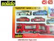 Le coffret Saviem SM 300 transport autos en miniature de Solido au 1/50e