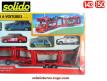 Le coffret Saviem SM 300 transport autos en miniature de Solido au 1/50e