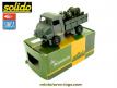 Le camion Simca Unic Marmon sphères incendie en miniature de Solido au 1/50e