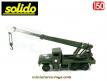 Le camion Kaiser Jeep M35 Réo grue lourde militaire en miniature Solido au 1/50e