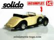 La Rolls Royce Phantom III 1939 en miniature Solido au 1/43e incomplète