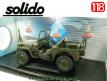La Jeep Willys US Army 1942 non bâchée en miniature militaire Solido au 1/18e