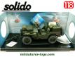 La Jeep Willys SAS 1942 non bâchée en miniature militaire Solido au 1/18e