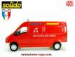 Le Renault Master secours routiers Bemaex pompiers miniature Solido au 1/50e