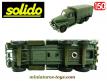 Un ACMAT 6x6 cargo bâché militaire en miniature militaire par Solido au 1/50e