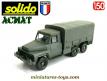 Le camion Acmat 6x6 cabine tôlée TPK4 20 SM3 miniature de Solido au 1/50e