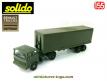 Le Renault G290 militaire et sa semi remorque miniature de Solido au 1/50e