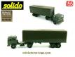 Le Renault G290 militaire et sa semi remorque miniature de Solido au 1/50e