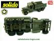 Le GMC CCKW 353 6x6 cabine bâchée transport de jerrycan par Solido au 1/50e