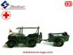 La Jeep Willys ambulance militaire et sa remorque miniature Solido au 1/38e
