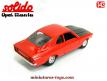 L'Opel Manta de 1970 rouge en miniature par Solido au 1/43e