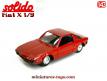 Le coupé spider Fiat X 1/9 de 1975 en miniature par Solido au 1/43e