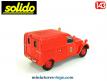 La 2CV AZU Citroën fourgonnette pompiers de Paris en miniature par Solido au 1/43e