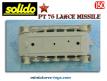Le lanceur de missile russe PT 76 Frog miniature de Solido au 1/50e incomplet