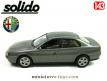 La berline Alfa Romeo 166 grise en miniature par Solido au 1/43e incomplète
