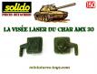 La visée laser ou phare infrarouge du char AMX30 B1 miniature Solido au 1/50e