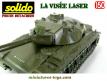 La visée laser ou phare infrarouge du char AMX30 B1 miniature Solido au 1/50e