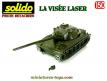 La visée laser ou phare infrarouge du char AMX30 B1 miniature Solido au 1/50e