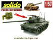 Deux visées laser phares infrarouges du char AMX30 miniature Solido au 1/50e