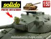 Deux visées laser phares infrarouges du char AMX30 miniature Solido au 1/50e