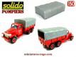La bâche grise du GMC 6x6 pompiers en miniature de Solido Verem au 1/50e