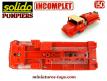 Le camion Berliet GBC 8KT 6x6 CCF pompiers de Solido au 1/50e incomplet