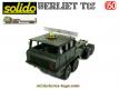 Le panneau avec marquages et rétroviseurs en métal du Berliet T12 Solido Verem