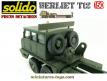Le support avec roues de secours en métal peint du Berliet T12 Solido au 1/50e
