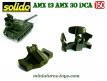 Le bloc radar complet en plastique vert des chars AMX 13 et AMX 30 Solido