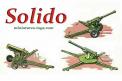 Le canon anti-aérien de 105 sur flèches en miniature par Solido