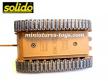 Lot de 2 chenilles en métal pour les chars Tigre Panther Jagdpanther Solido