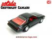 La Chevrolet Camaro noire de 1983 en miniature par Solido au 1/43e