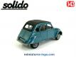 La 2CV Citroën de 1979 en miniature par Solido au 1/43e