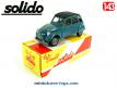 La 2CV Citroën de 1979 en miniature par Solido au 1/43e