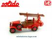 Le Citroën C4 F Auto pompe pompiers Thirion 1930 miniature par Solido au 1/45e