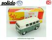 Le Combi Volkswagen split vitré type 2 de 1966 en miniature par Solido au 1/43e