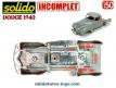 Le Dodge 1940 miniature de Solido incomplet au 1/50e