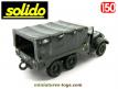 Le Dodge WC 63 6x6 bâché en miniature de Solido au 1/50e repeint en vert kaki