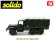 Le Dodge WC 63 6x6 bâché en miniature de Solido au 1/50e repeint en vert kaki