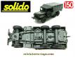 Le Dodge WC 63 6x6 bâché en miniature de Solido au 1/50e repeint en vert kaki